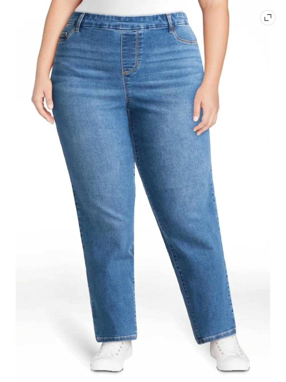 Time and Tru Women’s Medium Wash Straight Leg Denim Jeggings Size XXXL (22) NWT